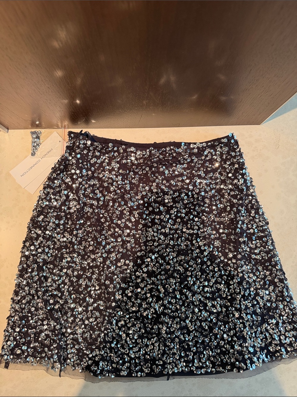 French Connection Eerp Sequin Mini Skirt